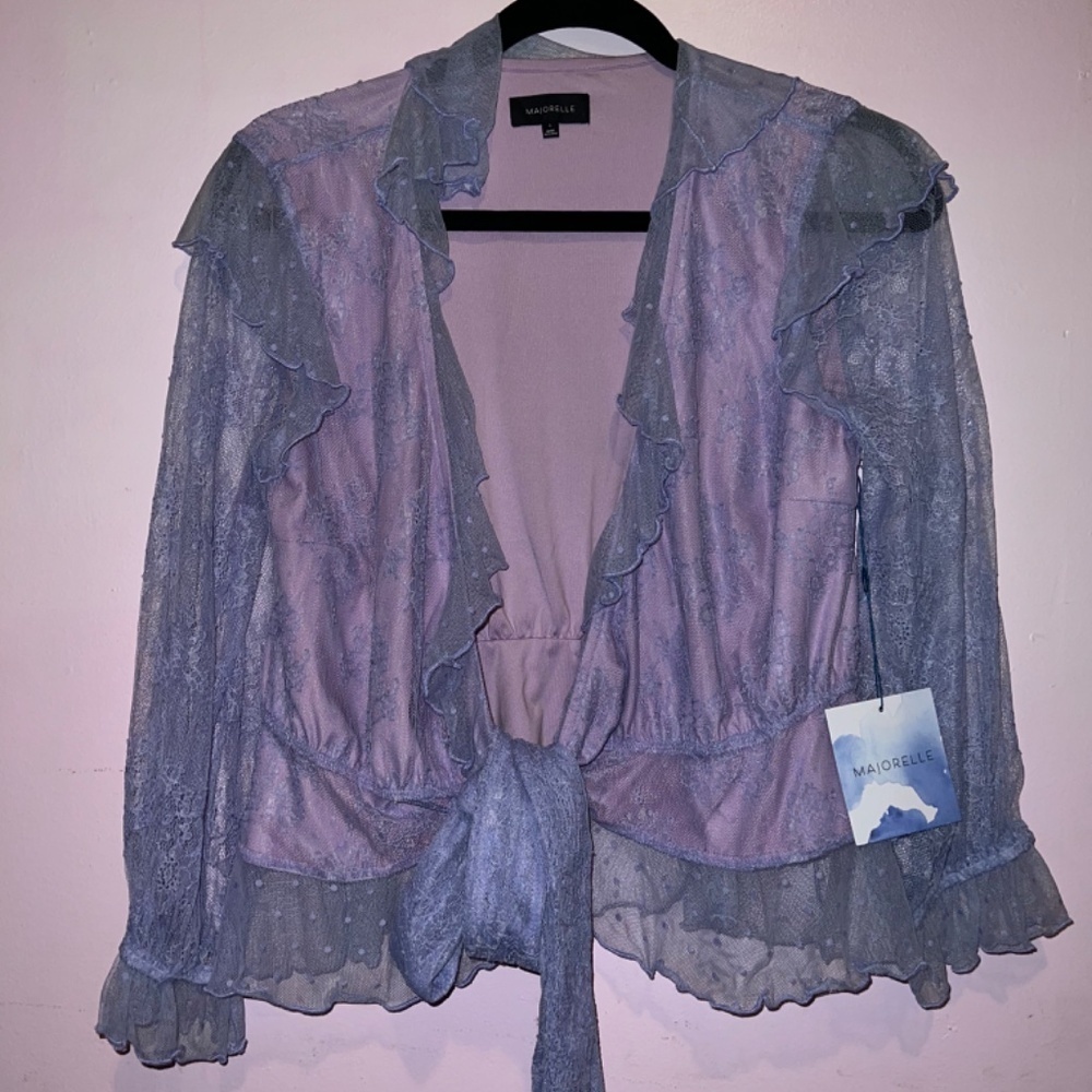 Majorelle‎ Mary lilac lace top - Picture 3 of 8